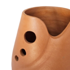 Vaso de Planta Pequeno Cerâmica 23x15cm Cerâmica Vermelha Orgânico Boa Nova