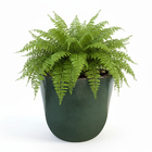 Vaso de Planta Pequeno em Cerâmica 23x24 Verde Americano Bella Art Vetrificados