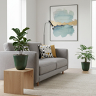 Vaso de Planta Pequeno em Cerâmica 38x34 Verde Americano Bella Art Vetrificados