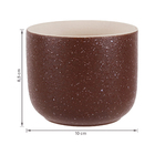 Vaso de Planta Pequeno em Cerâmica 8,5x10cm Café 55781-381 Grillo