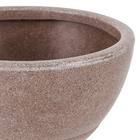 Vaso de Planta Pequeno em Plástico 12x25cm com Prato Castanho Samba Naterial