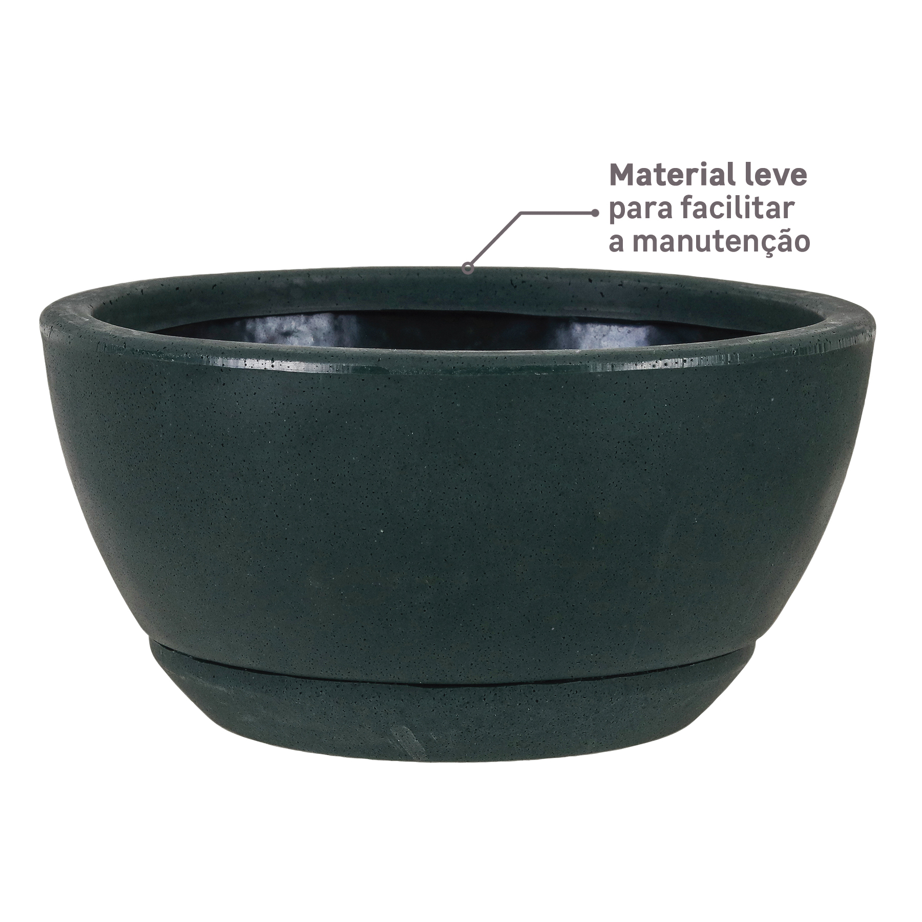 Vaso de Planta com Prato Samba da Naterial