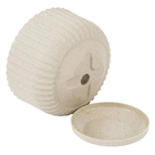 Vaso de Planta Pequeno em Plástico 13x21cm com Prato Areia Naterial