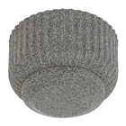 Vaso de Planta Pequeno em Plástico 13x21cm com Prato Preto Mármore Naterial