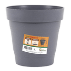 Vaso de Planta Pequeno em Plástico 15x15cm Cinza Veneza West Garden