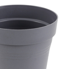 Vaso de Planta Pequeno em Plástico 15x15cm Cinza Veneza West Garden