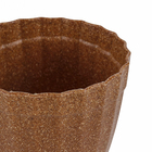 Vaso de Planta Pequeno em Plástico 9x11,5cm Cerejeira Plissado Evo Design