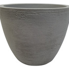 Vaso de Planta Redondo Polietileno 50x65cm 107l Cinza