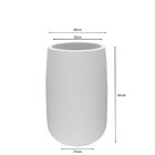 Vaso De Plantas Decorativo  Bios  42 Chumbo