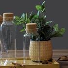 Vaso De Plantas Em Cerâmica Bege Para Casa Decoração Jardim