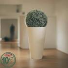 Vaso De Plantas Europa Japi Conico 33 Cimento