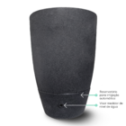 Vaso de Plantas Grande Plástico 55x38cm Autoirrigável Cinza Inteligente Brota Company