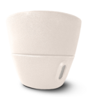 Vaso de Plantas Pequeno Plástico 22x24cm Autoirrigável Bege Inteligente Brota Company