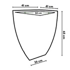 Vaso De Plantas Quadrado Para Decoração Sala E Jardim 65x41 -