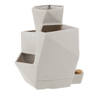 Vaso de Plástico Temperos Vida Cinza 42x38cm Japi