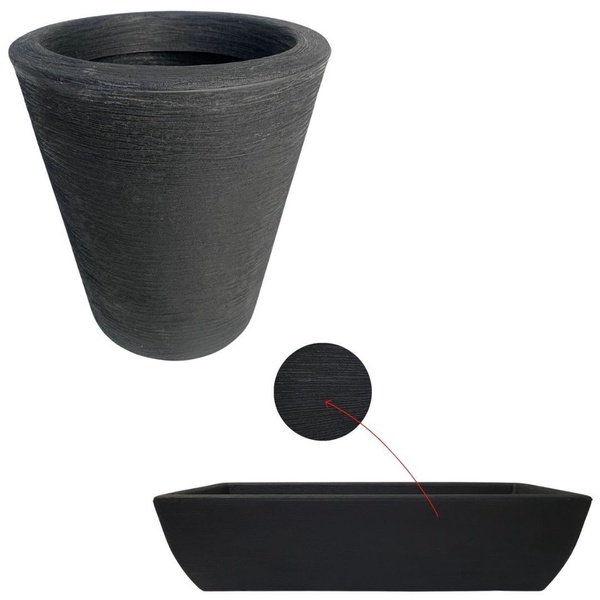 Vaso De Polietileno + Jardineira Viena 100x23 Para Plantas -