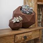 Vaso De Polietileno Quartzo N 11 Nutriplan Cor Ferrugem