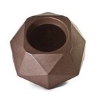 Vaso De Polietileno Quartzo N 22 Nutriplan Cor Ferrugem