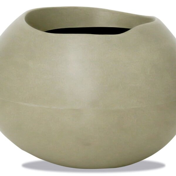 Vaso De Polietileno Seixo 19 X 21 Cm Vasart Antique Camurça