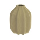 Vaso de Porcelana 16x13x13cm Bege Florarte