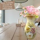 Vaso De Porcelana Para Flores Jarro De Louça Grande Ampulheta