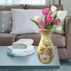 Vaso De Porcelana Para Flores Jarro De Louça Grande Ampulheta