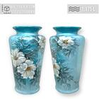 Vaso De Porcelana Para Flores Jarro De Louça Grande Pavão 19