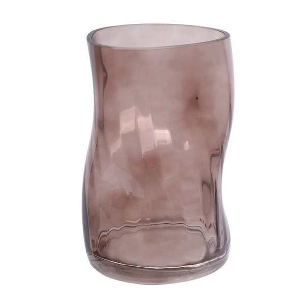 Vaso de Vidro 52734-102 Marrom 20x12cm Grillo