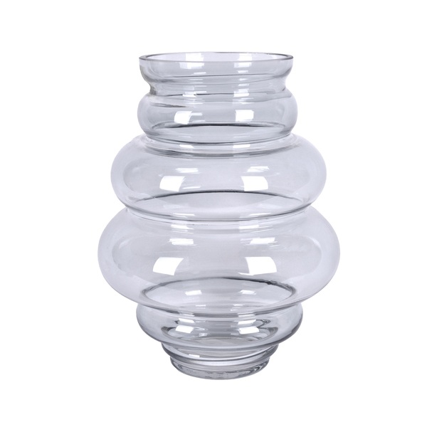 Vaso de Vidro 55849-317 Cinza 23x18cm Grillo