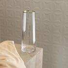 Vaso De Vidro C/ Borda Dourada Liz Wolff