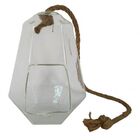 Vaso De Vidro Com Alca De Corda 17 5cm X 15 5cm X 22 5cm