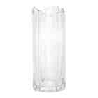 Vaso De Vidro Com Borda Dourada 10x25 Cm Wolff