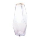 Vaso De Vidro Com Borda Dourada Taj 13cm X 23 5cm - Wolff