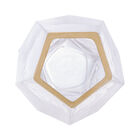 Vaso De Vidro Com Borda Dourada Taj 13cm X 23 5cm - Wolff