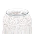 Vaso De Vidro Cross Lines Basic Transparente 15cm - Urban