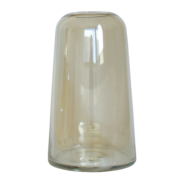 Vaso De Vidro Decorativo Para Flores Champagne Ampoule G 27 Cm