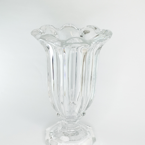 Vaso De Vidro Grosso Cristal Luxo Veria Lylhome 1008g - 32cm
