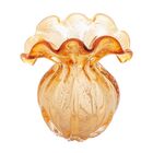 Vaso De Vidro Italy Ambar 11 X 9 X 11 5 Cm