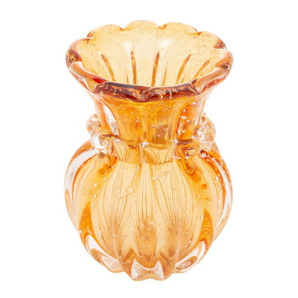 Vaso De Vidro Italy Âmbar 12cm X 16cm - Wolff