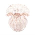 Vaso De Vidro Italy Dourado 11x9x11,5 Cm - Lyor