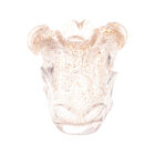 Vaso De Vidro Italy Dourado 13cm X 14 5cm - Lyor