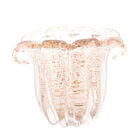 Vaso De Vidro Italy Dourado 17cm X 14cm X 16 5cm - Lyor