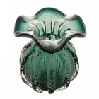 Vaso De Vidro Italy Verde Esmeralda 11 5cm X 13cm - Wolff