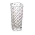 Vaso De Vidro Losangos Em Alto Relevo 15cm Decorativo - Lyor