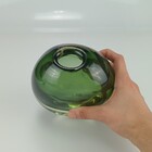 Vaso De Vidro Luxuoso E Moderno Verde Para Plantas Decoração