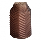 Vaso De Vidro Marrom