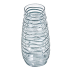 Vaso de Vidro Médio 30x14cm Azul Decor Florarte