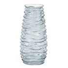 Vaso de Vidro Médio 30x14cm Azul Decor Florarte