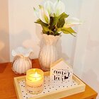 Vaso De Vidro Mek Tipo Murano Branco Leitoso Veneza 19x19x24