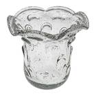 Vaso De Vidro Murano 15x14cm Transparente St1876